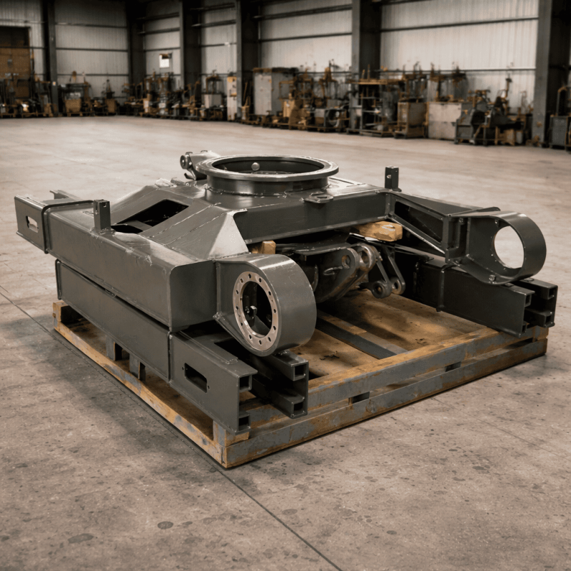 Excavator track frame