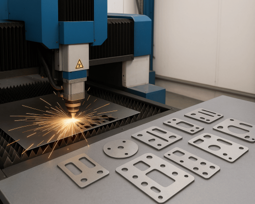 Laser cutting for sheet metal parts