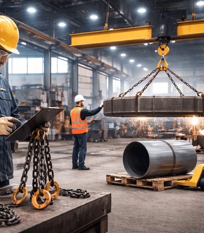 Safety practices in heavy fabrication work