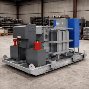 Transformer skid fabrication
