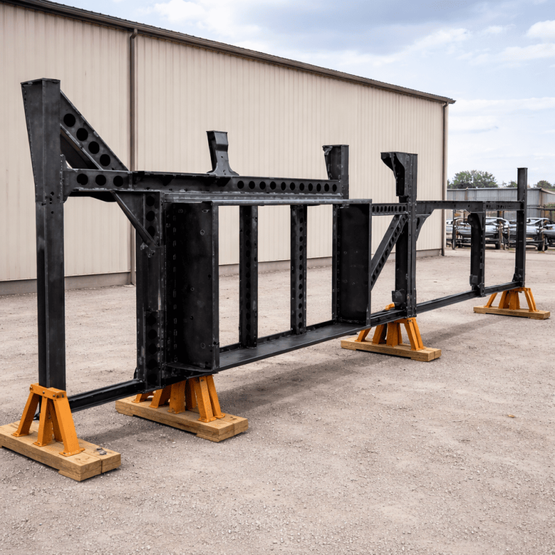 Wind turbine rear end underframe